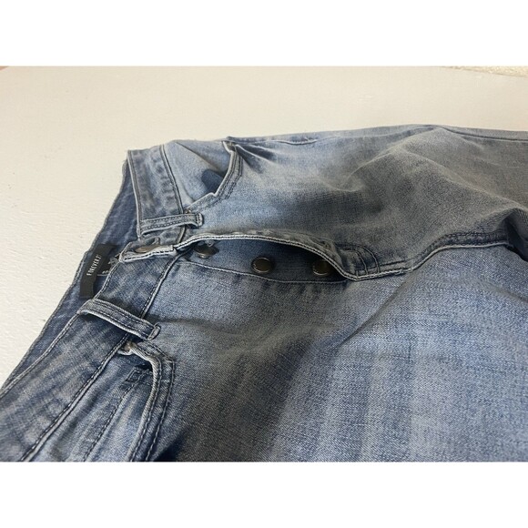 Forever 21 Size 26 Fringe Hem Denim Jeans with Rhinestone Tassels - Picture 3 of 5